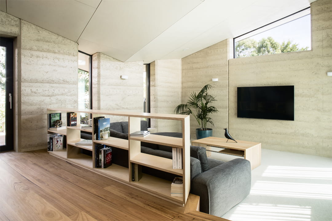 passive house rammed earth