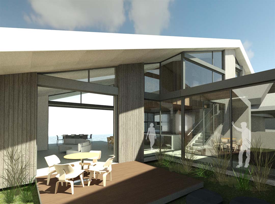 Mcm Pavilion_render_rear mcm pavilion sustainable architecture noosa