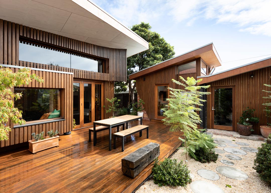 newell pavilion timber renovation architecture design melbourne sustainability house heritage flemington