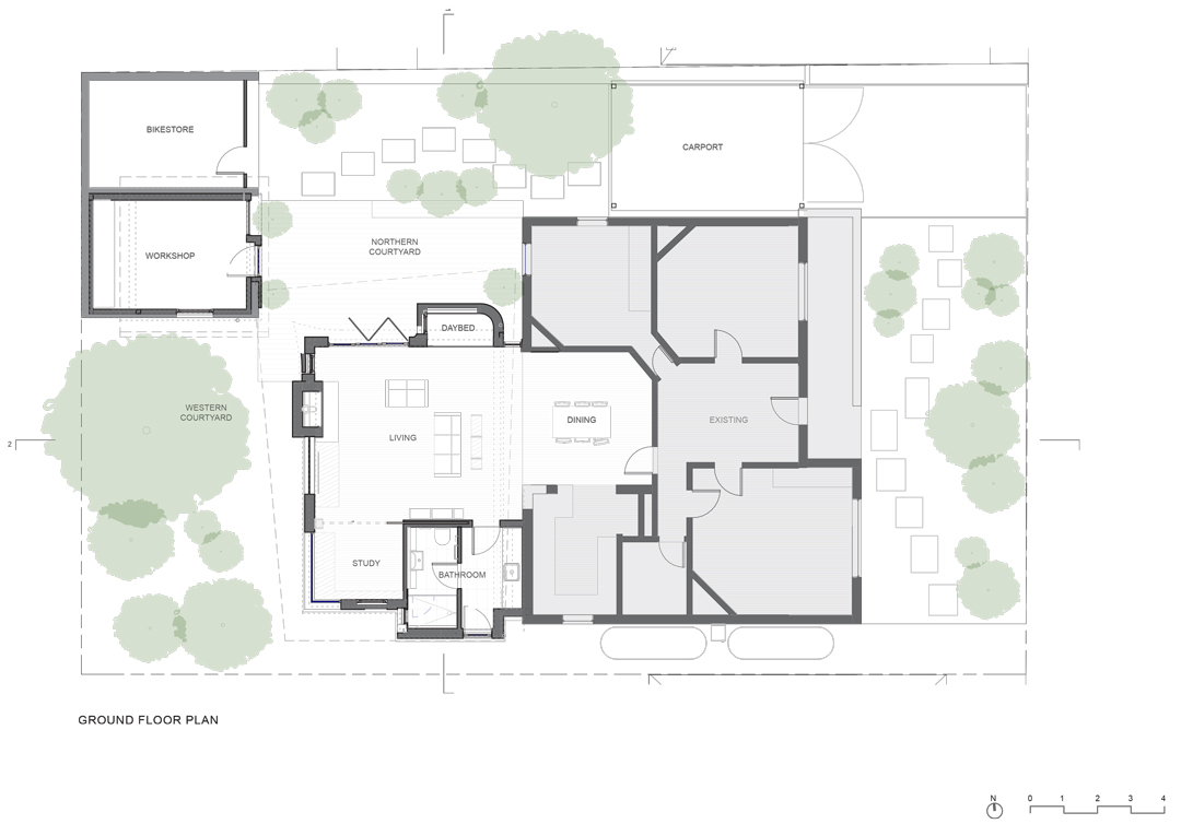 newell pavilion timber renovation architecture design melbourne sustainability house heritage flemington